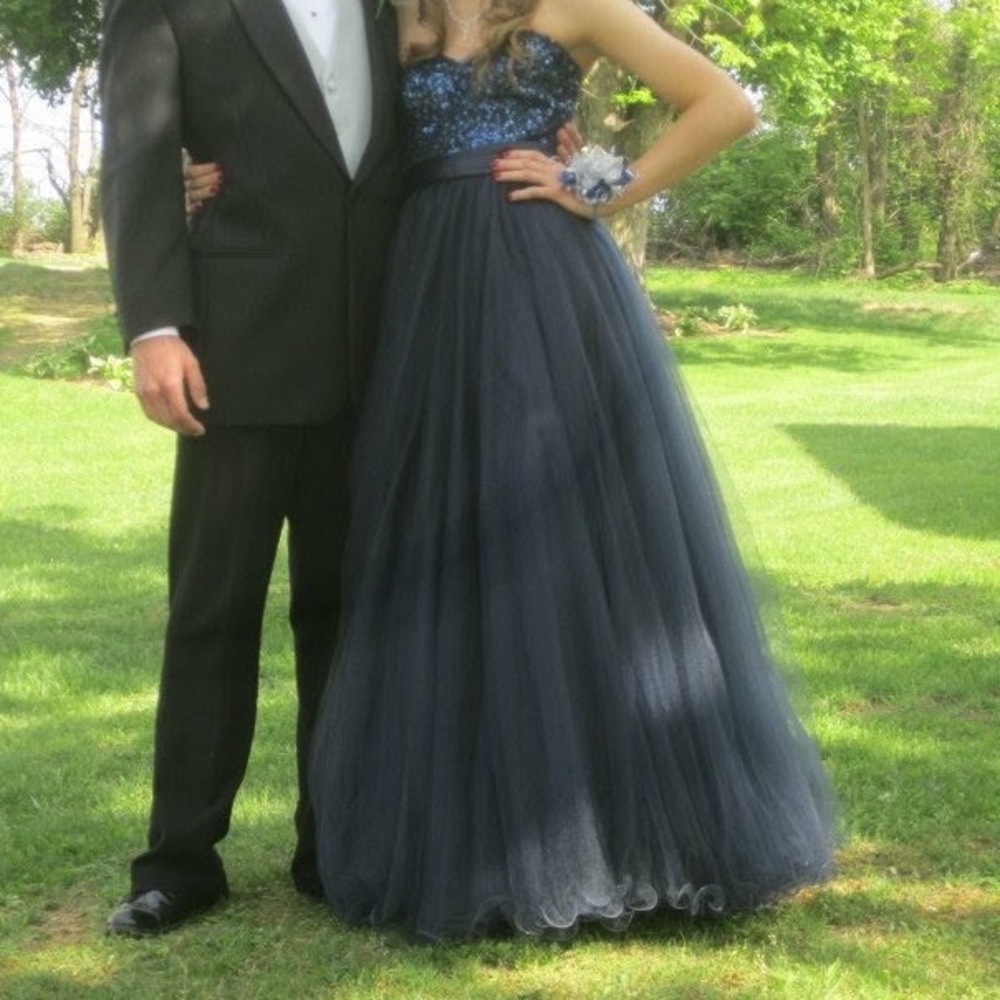 Navy Blue Prom Dress